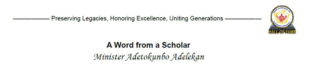 Word from a Scholar banner